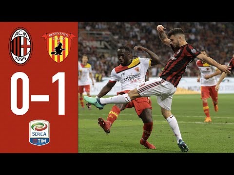 Highlights AC Milan 0-1 Benevento – Serie A 2017/2018