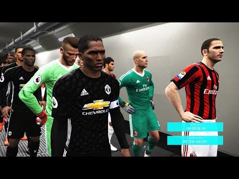 PES | MILAN vs Manchester United 2018 | Full Match | Gameplay PC