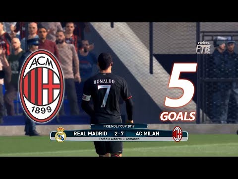 What happends if Cristiano Ronaldo joining Milan? | Real Madrid v AC Milan | PES 2017