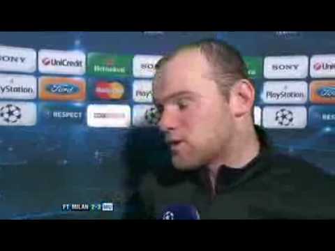 Wayne Rooney Interview – Manchester United vs AC Milan (4-0) 10 3 2010