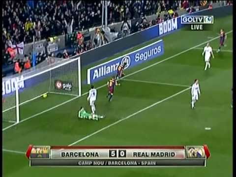 barcelona vs real madrid 5-0 29/11/10 all goals full match highlights El Clasico