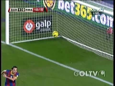 xavi amazing goal barcelona vs real madrid 5-0 29/11/10 El Clasico