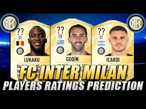 FIFA 20 | FC INTER MILAN PLAYERS RATINGS PREDICTION | w/ Godin, Lukaku & Icardi