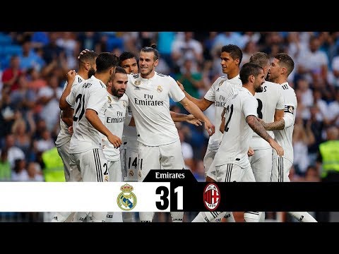 Real Madrid Vs Milan 3-1 Trofeo Santiago Bernabeu | RESUMEN COMPLETO HD 11/08/2018