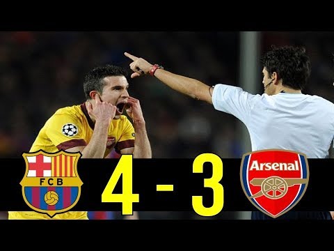 2010-11 Champions League Round Of 16 Barcelona vs Arsenal Highlight