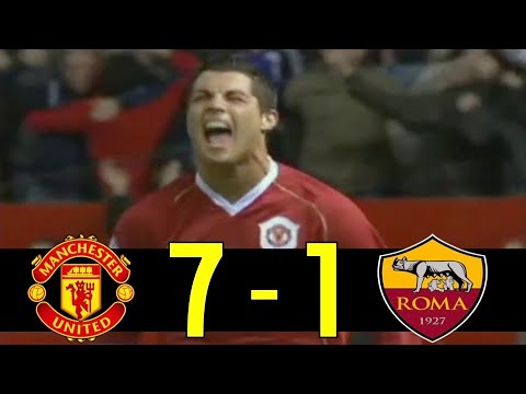 2006-07 Champions League Manchester United vs AS Roma 2nd Match Highlight