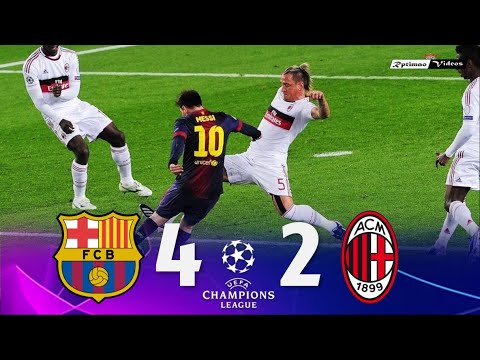 Barcelona 4 x 2 Milan ● UCL 12/13 Extended Goals & Highlights HD