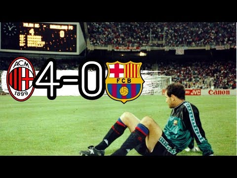 AC Milan vs Barcelona 4-0 All Goals & highlights ( 1994 UEFA Champions League Final )